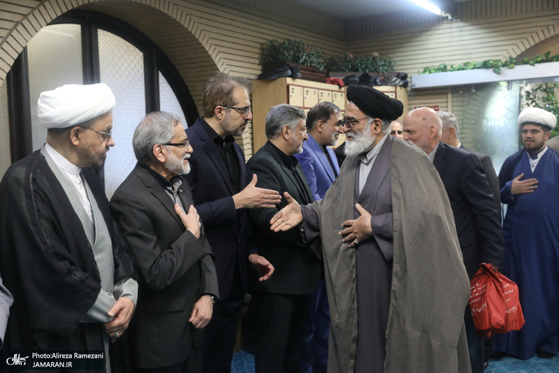 مراسم گرامیداشت شهید علی لاریجانی در مسجد بلال صدا و سیما