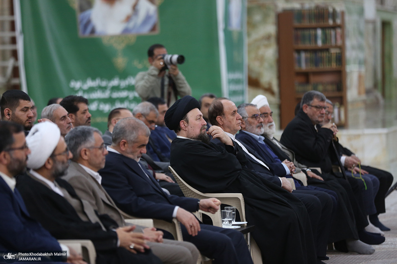 مراسم تجدید میثاق رئیس و نمایندگان مجلس شورای اسلامی با آرمان های امام خمینی (س)