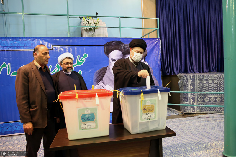 حضور سید حسن خمینی در انتخابات مجلس شورای اسلامی و مجلس خبرگان رهبری