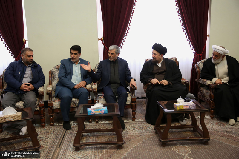 دیدار اعضای هیئت امنای هیئت رزمندگان اسلام مدافع حرم با سید حسن خمینی