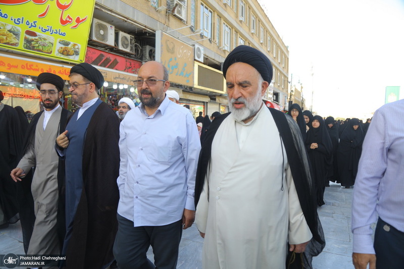 مراسم تشییع همسر مرحوم آیت الله راستی کاشانی (ره)