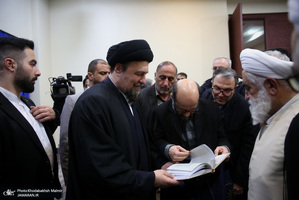 دیدار رئیس سازمان اسناد و کتابخانه ملی ، معاونین ومدیران با سید حسن خمینی