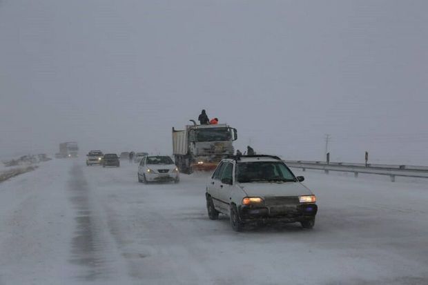 کولاک برف مناطق کوهستانی قزوین را دربرگرفت