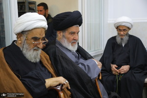 عزاداری شهادت حضرت فاطمه (س) در بیت آیت الله دوستی زنجانی‎