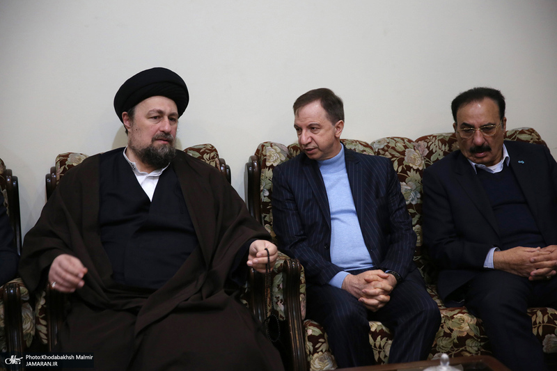 دیدار مدیرعامل و مدیران بانک دی با سید حسن خمینی