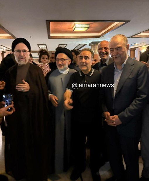 دیدار سید محمد خاتمی و سید محمدعلی ابطحی با مصطفی تاجزاده + عکس