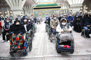 دیدار رئیس سازمان بهزیستی و جمعی از توان یابان این سازمان با سید حسن خمینی