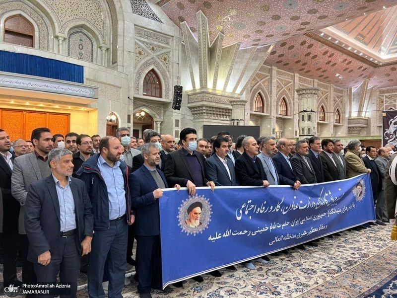 تجدید میثاق وزیر کار و نمایندگان جامعه کارگری با آرمان های حضرت امام(س)