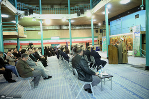 رونمایی از پرده نقالی خوانی (امام مردم) در حسینیه جماران