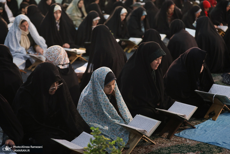 مراسم جزخوانی قرآن کریم در حرم مطهر حضرت عبدالعظیم حسنی(ع)