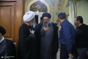 مراسم ختم مادر همسر آیت الله محمدجواد فاضل لنکرانی