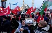 راهپیمایی هزاران نفر در استانبول در حمایت از غزه در روز سال نو (8)