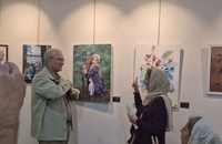 حضور علی ربیعی در اختتامیه چهارمین نمایشگاه هنری «ریشه‌های مانا» (8)