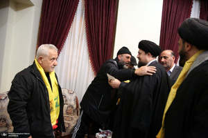 دیدار جمعی از خانواده  های شهدای لبنان با سیدحسن خمینی