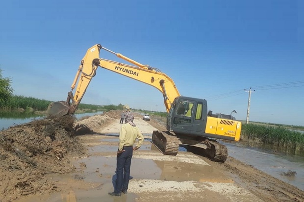 مسیر ارتباط 16 روستای بخش اسماعیلیه با اهواز باز شد