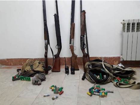 دستگیری پنج شکارچی متخلف در بخش هیر اردبیل