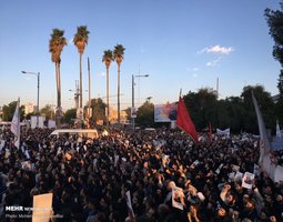  تشییع باشکوه پیکر مطهر شهید حاج قاسم سلیمانی در اهواز 