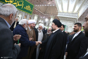 دیدار رئیس و اعضای کمیته امداد با سید حسن خمینی