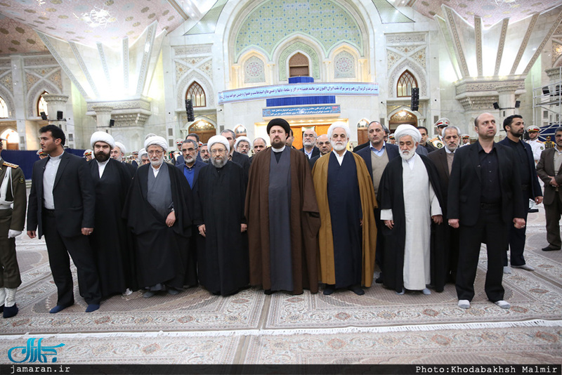 تجدید میثاق رئیس قوه قضائیه و مسئولان عالی قضایی با آرمان‌های امام خمینی(س) 