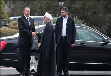 استقبال رسمی دکتر روحانی از رییس جمهوری آذربایجان