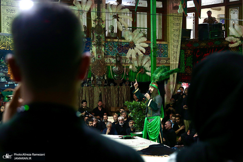 مراسم روز تاسوعاى حسينی در تکیه بزرگ تجریش