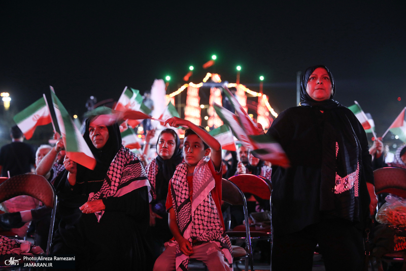 اجتماع مردم تهران در حمایت از مردم مظلوم غزه