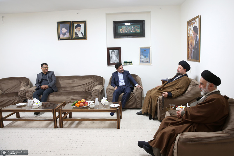 دیدار آقای عبدالکریم حسین‌زاده معاون رئیس جمهور با سید حسن خمینی