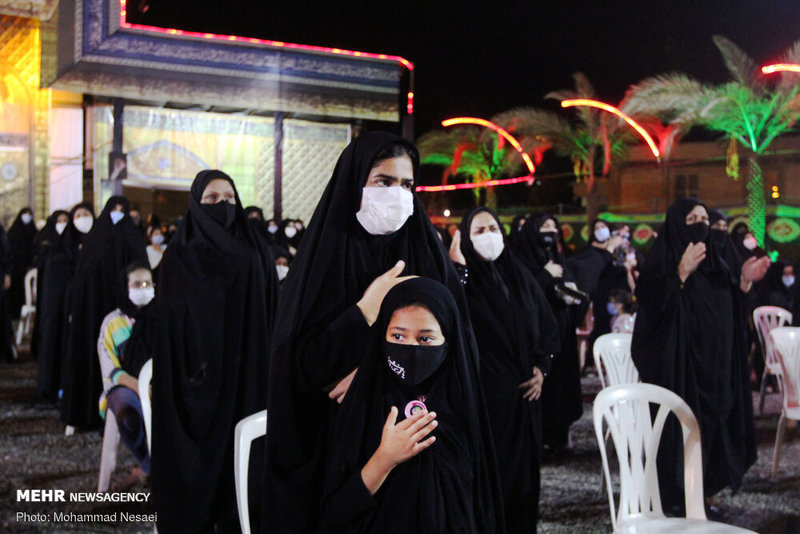 مراسم عزاداری شب چهارم محرم در بندرگز