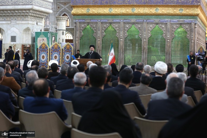 مراسم تجدیدمیثاق وزیر و معاونان وزارت امور خارجه با آرمان‌های امام خمینی