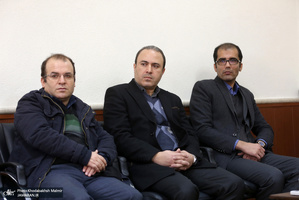 دیدارمدیران و جمعی از اعضای تحریه موسسه مطبوعاتی ایران و خبرگزاری ایرنا با سید حسن خمینی