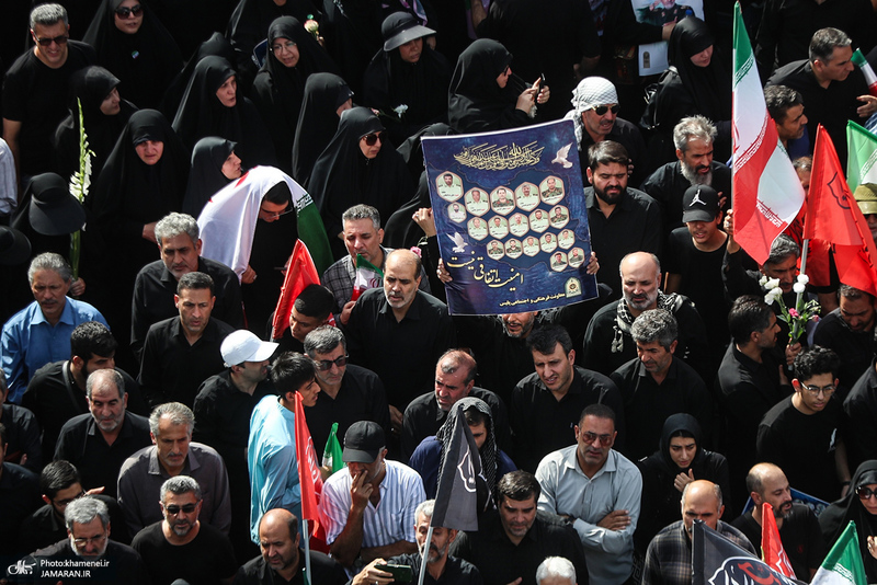 مراسم تشییع شهدای جنگ تحمیلی رژیم صهیونیستی در تهران-6