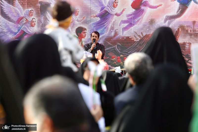 یادبود چهلمین روز شهادت مظلومانه دانش‌آموزان میناب در پی حملات وحشیانه صهیونی-آمریکایی