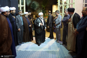 مراسم بزرگداشت آیت الله حسن صانعی (ره) در حسینیه جماران -1