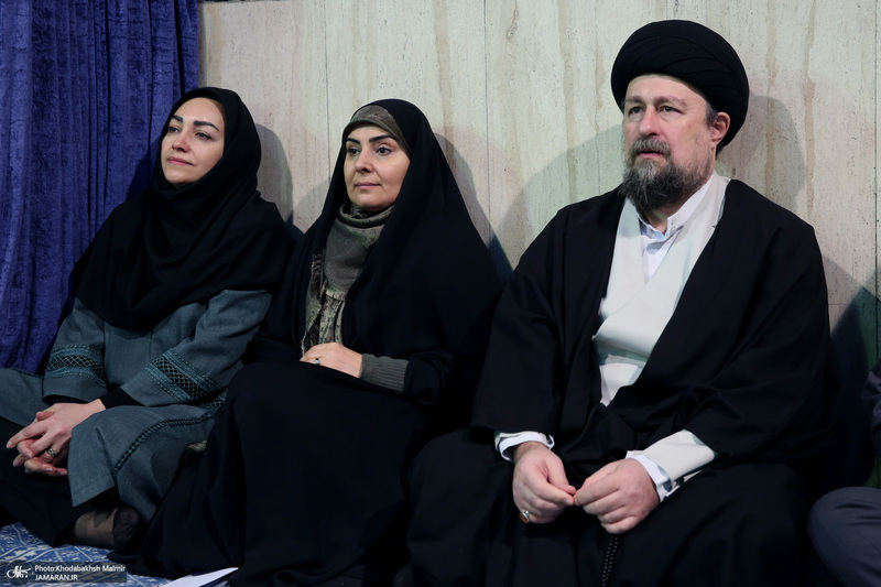 دیدار وزیر و جمعی از کارکنان وزارت راه و شهرسازی با سید حسن خمینی