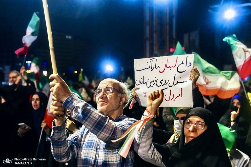 هفتاد و سومين اجتماع پر شور مردم در ميدان هفت تير