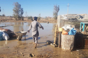 جاری شدن سیلاب سبب تخلیه سه روستای هیرمند در سیستان شد