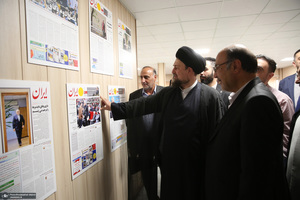 بازدید «سید حسن خمینی» از موسسه مطبوعاتی ایران
