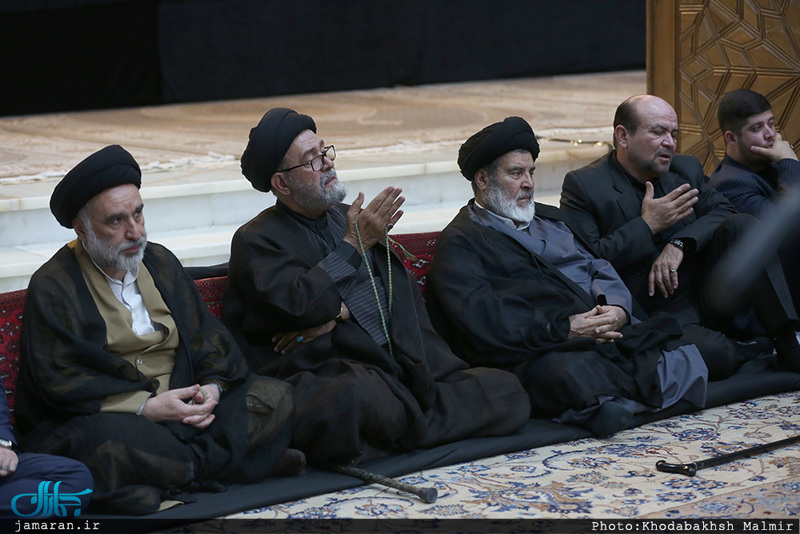 مراسم عزاداری شب تاسوعای حسینی در حرم مطهر امام خمینی (س)