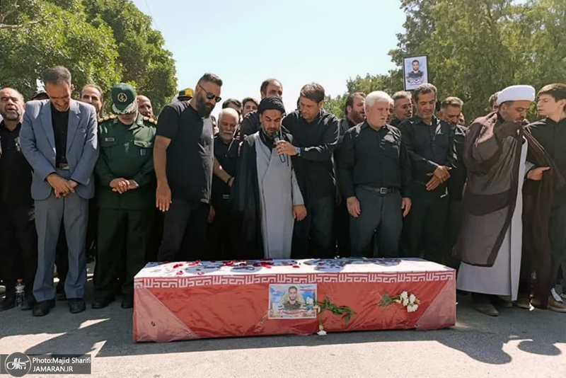 تشییع پیکر شهید «محمد انصاری» در خمین