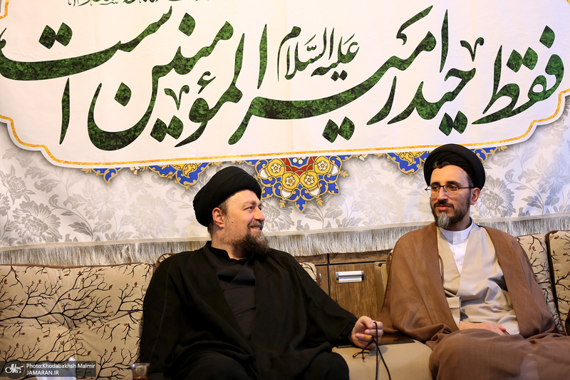 حضور سید حسن خمینی در منزل حجت الاسلام و المسلمین شهید خطیب