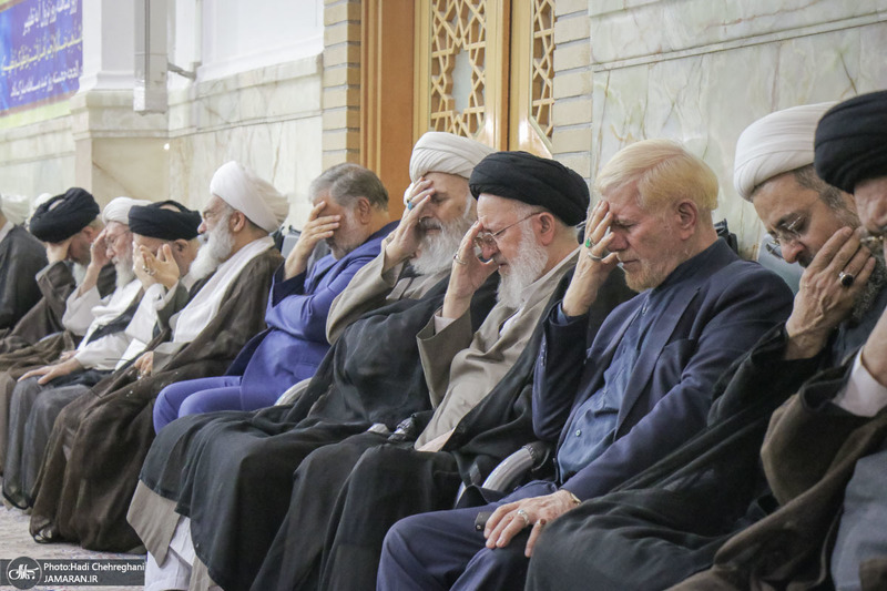 مراسم بزرگداشت آیت‌الله العظمی فیاض در حرم مطهر حضرت معصومه (س)