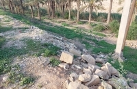 عرصه اثر ثبت جهانی پل بند لشکر، محل دپوی زباله شد (3)