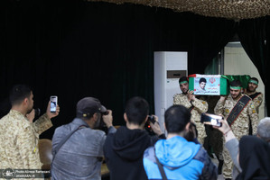 مراسم وداع با پیکر مطهر شهید محمد حسن زارعی