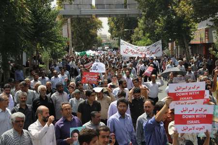 راهپیمایی روز جهانی قدس در شهرستان پیشوا برگزار شد