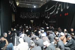 دسته عزاداری شهادت امام عسکری (ع) با حضور آیت‌الله العظمی وحید خراسانی