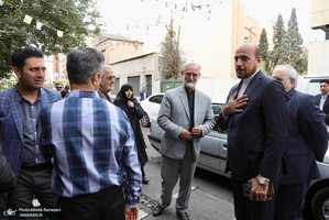 مراسم تشييع مادر غلامعلی حداد عادل