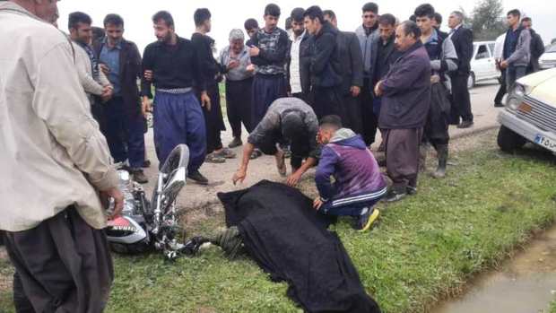 تصادف در جاده بن جعفر دزفول یک کشته برجا گذاشت