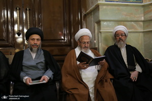 مراسم بزرگداشت آیت الله سیدجعفر خوانساری(ره) با حضور سید حسن خمینی