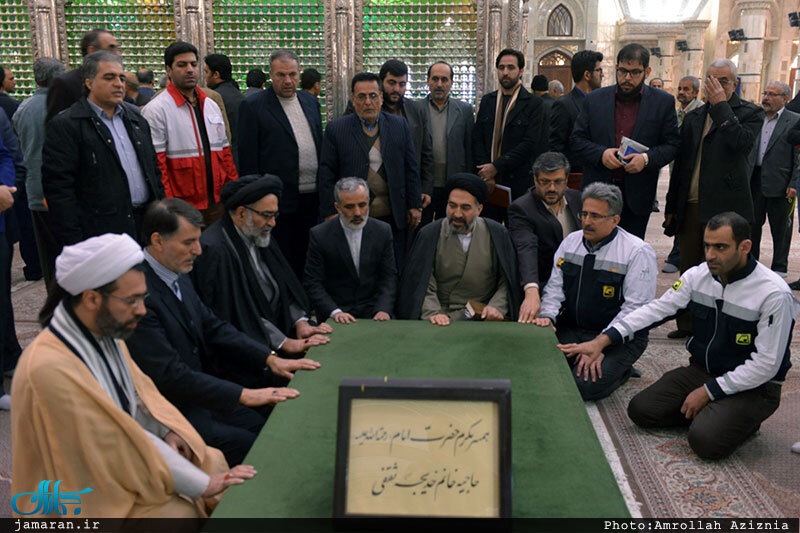 جلسه ستاد دهه فجر انقلاب اسلامی استان تهران در حرم مطهر امام 