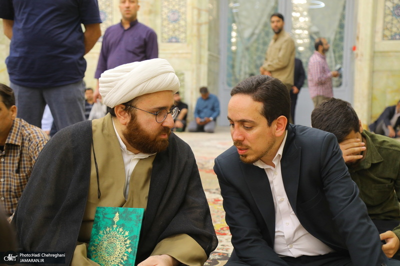 مراسم ترحیم آیت الله نورالله شاه آبادی(ره) در مسجد اعظم قم